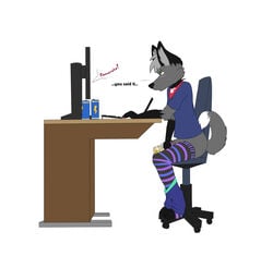 blush canine clothed clothing flaccid legwear lexpads male mammal omorashi peeing peeing_in_bottle peeing_into_container penis socks tagme team_fortress_2 urine valve video_games wolf