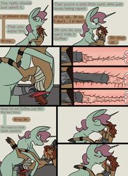 ... animal_genitalia animal_penis anus clitoris collar comic crying dialogue equine equine_penis fan_character female forced horn horsecock internal male mammal my_little_pony omnipresentcrayon penis pussy rape sex tears unicorn
