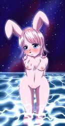 anthro breasts female lagomorph mammal mufeet navel pussy rabbit solo tagme