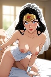 ai_generated dc dc_comics diana_prince doggy_style omega-weirdo sex wedding_dress wonder_woman wonder_woman_(series)