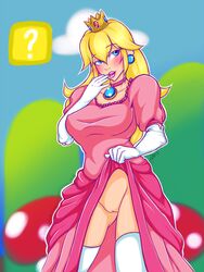princess peach from mario (series) by veristhiel