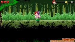 2d_animation 2girls animated breast_sucking breasts cyclops cyclops_girl game gameplay_mechanics jungle monster_girl plant_girl pussy red_hair tentacle tentacle_monster tentacle_sex the_secret_of_zombolia vaginal_penetration vanja yuri