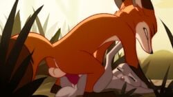 2016 2d animated anthro anthro_penetrated anthro_penetrating anus armpits balls balls_deep big_balls big_penis blitzdrachin bouncing_balls canine closed_eyes color disney duo female flat_chest fox fur hair hair_bun interspecies judy_hopps knot lagomorph looking_pleasured loving_it lying male mammal missionary_position nick_wilde nude on_back on_model open_mouth penetration penis pussy rabbit sex skinny straight thick_thighs vaginal_penetration zootopia