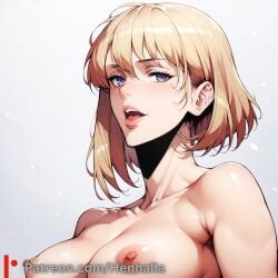 1girls ai_generated anime anime_girl big_breasts breasts cha_hae-in cha_hae_in dress henhalla hentai palpable solo solo_female solo_leveling young younger_female