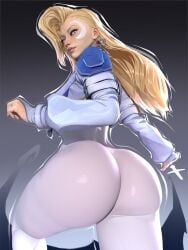 1girls ass_focus back_view big_ass big_breasts blonde_hair dagger_(marvel) dagger_(marvel_rivals) earrings female female_only huge_ass human marvel marvel_rivals popogori revealing_clothes solo solo_female tandy_bowen thick_thighs voluptuous wide_hips