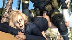 1boy 1girls 3d animated ass blonde_hair female flats kushishekku male male/female metal_gear_(series) metal_gear_solid metal_gear_solid_v:_the_phantom_pain no_sound outdoor paz_ortega_andrade penis sex tagme video