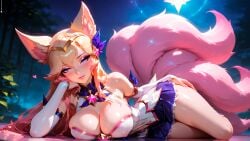 1female 1girls ahri ai_generated ass belly_button big_ass big_breasts blonde_hair blush blushing_at_viewer boob breast breasts child_bearing_hips curvy curvy_female curvy_figure dynamic_pose feet female flustered fox_ears fox_girl fox_tail from_side hanging_breasts huge huge_ass innie_belly_button league_of_legends light-skinned_female long_hair looking_at_viewer magical_girl naked navel nine_tailed_fox nipples outdoors pale-skinned_female patreon presenting_breasts purple_eyes pussy riot_games shiny_skin side_view sideboob solo solo_female solo_focus stable_diffusion star_guardian_ahri star_guardian_series stblfantasy thick thick_thighs thighs toned toned_body toned_female vagina very_long_hair voluptuous voluptuous_female wallpaper