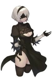 nier:_automata tagme upskirt white_hair yorha_2b