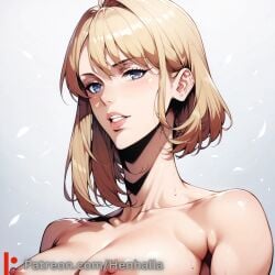 1girls ai_generated anime anime_girl big_breasts breasts cha_hae-in cha_hae_in dress henhalla hentai palpable solo solo_female solo_leveling young younger_female