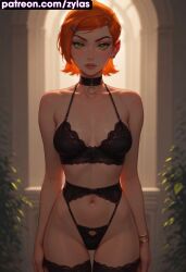 ai_generated ben_10 big_ass big_breasts gwen_tennyson gwen_tennyson_(classic) lingerie ryuuziken01