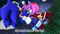 amy_rose anthro anthro_on_anthro anthro_penetrated big_breasts breast_grab breasts clothed clothed_female clothing duo establishedmetal eulipotyphlan fellatio female genitals gloves green_eyes hand_on_breast handwear hedgehog hi_res kneeling male male/female mammal masturbation mouth oral oral_penetration penetration penile sega sex simple_background sonic_(series) sonic_the_hedgehog sonic_the_hedgehog_(series)