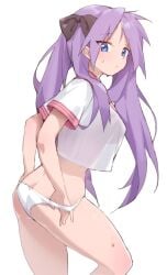 1girls artist_request kagami_hiiragi lucky_star tagme