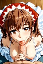 ai_generated alicia_melchiott blowjob omega-weirdo oral sega sex valkyria_chronicles valkyria_chronicles_1 wedding_dress