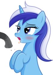 2016 absurd_res alpha_channel animal_genitalia animal_penis blue_eyes blue_fur blush colgate_(mlp) cum cum_in_mouth cum_inside equine equine_penis erection female feral friendship_is_magic fur hair hi_res horn horsecock mammal multicolored_hair my_little_pony open_mouth penis rainbownspeedash simple_background solo transparent_background two_tone_hair unicorn