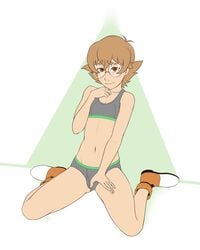 1girls boots breasts female female_only flat_chest glasses human kyder light-skinned_female light_skin pidge_gunderson short_hair solo solo_female true_flat_chest voltron voltron:_legendary_defender