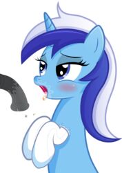 2016 absurd_res alpha_channel animal_genitalia animal_penis blue_eyes blue_fur blush clothing colgate_(mlp) cum cum_in_mouth cum_inside equine equine_penis erection female feral friendship_is_magic fur hair hi_res horn horsecock legwear mammal multicolored_hair my_little_pony open_mouth penis rainbownspeedash simple_background socks solo transparent_background two_tone_hair unicorn