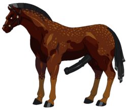 animal_genitalia animal_penis breeding_season equine equine_penis feral horse horsecock male_only pixel_art transparent_background