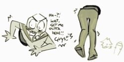 angry asking_for_help battat_(deltarune) clothed deltarune deltarune_chapter_3 deltarune_chapter_4 embarassed embarrassed_expression femboy gay hole_in_wall mad male mike_(deltarune) non_consensual pippins_(deltarune) pippins_kin small_mike_(deltarune) tagme very_gay white_body white_skin