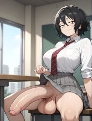 1futa ai_generated asai_akira call_of_the_night futa_only futanari grapesss intersex light-skinned_futa light_skin solo