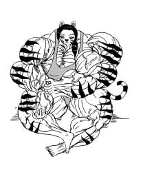 abs e19700 female hair muscular muscular_arms muscular_female muscular_legs muscular_thighs tail
