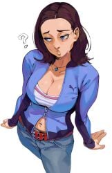 1girls ? belly belly_exposed big_breasts big_breasts blue_eyes brown_hair clothed clothed_female final_destination first_porn_of_character jacket jacket_open jumpsuit kimberly_corman open_clothes open_jacket open_jumpsuit relusionh short_hair sweat sweatdrop sweating sweaty tagme thick thick_ass thick_thighs thighhighs thighs voluptuous voluptuous_female