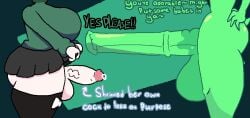 2futas age_difference animal_genitalia areolae balls big_balls big_breasts bottomless breasts clothed clothing dialogue duo ellie_(ilterpng) english_text erection female foreskin futa_only futa_with_futa futanari ghost ghost_girl green_skin horsecock huge_breasts huge_cock humanoid humanoid_penis ilterpng inka_(inkplasm) intersex larger_futa mostly_clothed original original_character pale_skin parent parent_and_child partially_retracted_foreskin penis penis_awe penis_size_difference precum precum_drip purple_skin raising_skirt retracted_foreskin size_comparison size_difference smaller_futa standing stockings submission sweater text thick_thighs tight_clothing uncensored veiny_penis wide_hips