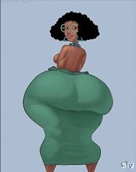 1girls ass ass_focus back backboob big_breasts black_hair breasts butt_focus dark-skinned_female dark_skin disney disney_channel dress dress_down earrings enormous_ass enormous_butt female gigantic_ass gigantic_butt glasses huge_ass huge_breasts huge_butt ignantastro looking_back massive_ass massive_butt miss_alordayne_grotkey necklace recess stardustpapi thick_thighs triangle_earrings voluptuous voluptuous_female