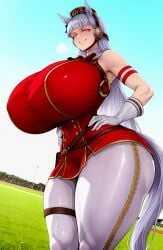 1girls ai_generated big_ass big_breasts big_thighs breasts breasts_bigger_than_head clothed clothed_female clothing curvaceous curvaceous_figure curvy curvy_body curvy_female curvy_figure curvy_hips dutch_angle female female female_focus female_only from_below from_side gigantic_breasts glowing_eyes gold_ship_(umamusume) grass grey_hair hands_on_own_hips hips hips_wider_than_shoulders horse horse_ears horse_girl horse_tail huge_ass huge_breasts large_ass large_breasts narrow_waist naughty_face nunai outdoors pantyhose pink_eyes red_dress silver_hair smile smug smug_face smug_grin solo solo_female solo_focus steamy_breath thick thick_ass thick_butt thick_hips thick_legs thick_thighs thunder_thighs track_and_field umamusume umamusume_pretty_derby underbust venus_body voluptuous voluptuous_female white_gloves white_legwear white_pantyhose wide_hips