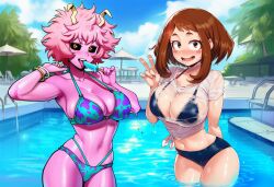 mina ashido from my hero academia by jaygoats