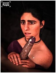 dina (the last of us) from the last of us by greenish purple