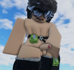 1boy 3d balls belt blush clouds day femboy gay glasses gray_hair holding_penis male money money_under_clothes penis request roblox roblox_avatar roblox_studio robloxian self_upload sillyligmarblx sky star stockings urmika white_hair white_skin white_skinned_male