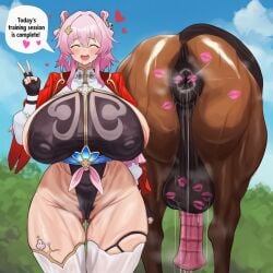 1boy 1girls 1horse 2025 2d after_fellatio after_oral after_rimming alternate_breast_size anus areola areola_slip areolae areolae_slip ass_visible_through_thighs balls beastiality big_balls big_nipples big_testicles black_gloves blush breasts breasts_bigger_than_head cameltoe child_bearing_hips closed_eyes clothed_female covered_nipples cropped_jacket english_text female female_pubic_hair fingerless_gloves gloves hair_buns heart_symbol hi_res highleg highres honkai:_star_rail honkai_(series) horse horse_anus horsecock hourglass_figure hoyoverse huge_breasts huge_cock interspecies kiss_mark kiss_mark_on_anus kiss_mark_on_balls kiss_mark_on_butt kiss_marks large_areolae lipstick_mark lipstick_on_penis looking_at_viewer male march_7th_(honkai:_star_rail) march_7th_(hunt)_(honkai:_star_rail) medium_hair mihoyo netorare nipples ntr official_alternate_costume open_mouth outdoors peace_sign penis pink_hair pubic_hair pubic_hair_peek puffy_areola puffy_areolae puffy_nipples pussy_juice pussy_juice_drip pussy_juice_drip_through_clothes rainbow92 revealing_clothes rimjob rimming saliva saliva_on_anus saliva_on_face saliva_string saliva_trail shuangyaji skindentation smile speech_bubble spoken_heart standing steam steaming_body testicles thick_thighs thighhighs thighs v v_sign video_game_character video_games white_thighhighs wide_hips zoophilia