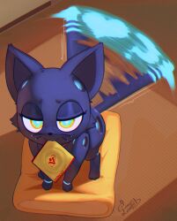 808_(hi-fi_rush) a_cat_is_fine_too condom condom_in_mouth condom_wrapper domestic_cat felid feline felis female feral flirting flirting_look flirting_with_viewer front_view glowing_eyes half-closed_eyes heart heart_symbol hi-fi_rush leofel_barraund looking_at_viewer machine mammal mouth_hold narrowed_eyes question_mark robot robot_feral sexual_barrier_device solo solo_female tail tango_gameworks unused_condom whiskers