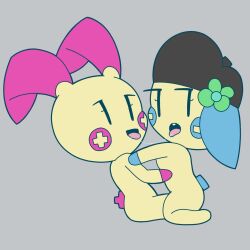duo female female/female feral generation_3_pokemon lagomorph leporid mammal minun minus_(minussketch) minussketch nintendo plus_(minussketch) plusle pokemon pokemon_(species) rabbit