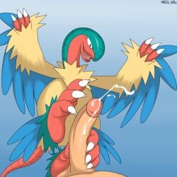 3_toes ambiguous/male ambiguous_gender anthro archeops clawed_feet clawed_toes claws cum cum_on_feet cumshot dinosaur feathered_dinosaur feathered_wings feathers feet feet_focus feet_on_penis feet_up foot_fetish foot_focus foot_play footjob generation_5_pokemon human human/pokemon light-skinned_male light_skin male male/ambiguous multicolored_body multicolored_fur penis penis_on_feet pokemon pokemon_(species) pokephilia prehistoric_species resi_virus toes wings zp92