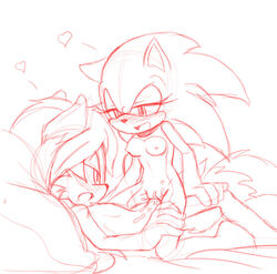 angelofhapiness anthro bed blush breasts canine clitoris cowgirl_position cum cum_in_pussy cum_inside eyelashes fan_character female fox half-closed_eyes happy heart hedgehog leg_grab male mammal nipples on_top open_mouth penetration penis pussy rule_63 sex sketch sonic_(series) sonic_the_hedgehog sonique_the_hedgehog straight vaginal_penetration