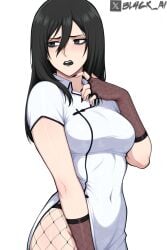 goth mikasa from attack on titan by bl4ck ai
