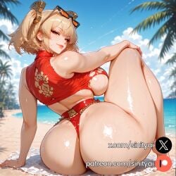 1girls 2025 ai_generated ass big_ass big_breasts blonde_hair burnice_white female hi_res high_quality high_resolution highres huge_ass huge_breasts huge_thighs nsfw red_eyes sinity small_waist thick_thighs thin_waist yellow_hair zenless_zone_zero