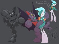 absurd_res anthro anthro_penetrated anus bodily_fluids breasts cute_fangs duo erection fangs female female_penetrated femboy frackhead gallade generation_4_pokemon genital_fluids genitals glans gliscor hi_res humanoid humanoid_genitalia humanoid_on_anthro humanoid_penetrating humanoid_penetrating_anthro humanoid_penis interspecies long_tail male male/female male_penetrating male_penetrating_female nintendo penetration penis pincers pokemon pokemon_(species) precum pussy semi-anthro sex slim_humanoid slim_male smile stand_and_carry_position standing standing_sex tail teeth thick_tail vulva wings