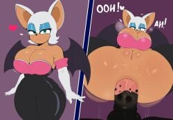1girls furry g3mma horse horsecock rouge_the_bat solo_female sonic_(series) sonic_the_hedgehog_(series) tagme zoophilia
