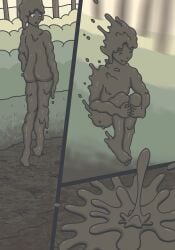 1boy ass bogexplorer completely_covered_in_mud completely_naked completely_nude covered_in_mud dirty dirty_boy genshin_impact male male_only mud muddy naked nude quicksand skinny tagme venti_(genshin_impact)