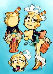 ms. chalice from cuphead (game) by fenixlewdart