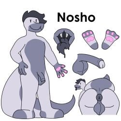 anthro anus balls clothing erection fangs feet flaccid foot_fetish foot_focus footwear foreskin furry genital_focus genitals hi_res hybrid long_tail long_tongue looking_back male mouth_shot multicolored_body nogginnoodle nosho_(nogginnoodle) open_mouth pawpads paws penis penis_focus presenting presenting_anus presenting_balls presenting_penis puffy_anus raised_tail reptile saggy_balls scalie snake sock_fetish socks solo tail teeth tongue wet_tongue