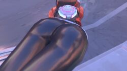 1girls 3d 3d_(artwork) activision antifragile_traysi ass ass_focus big_ass blizzard_entertainment butt_fetish butt_focus clothed clothed_female clothing deviantart female female_focus female_only isimpfordva le_sserafim lena_oxton official_art overwatch overwatch_2 screencap solo solo_female solo_focus tracer
