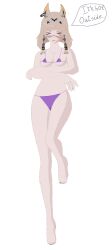 blonde_hair female female_only finger_fuck hot looking_sideways meredith_strinova pussy pussy_juice strinova swimsuit toes