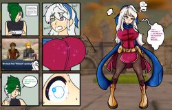 female fire_emblem fire_emblem:_radiant_dawn gaminglover large_breasts micaiah_(fire_emblem) mtf_transformation silver_hair tagme transformation transformation_sequence white_hair wide_hips yellow_eyes