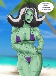 1girls big_ass big_breasts big_thighs breasts bride_of_frankenstein curvaceous curvy curvy_figure digital_media_(artwork) female frankenstein frankenstein's_monster green-skinned_female green_body green_skin hips hourglass_figure huge_ass huge_breasts huge_thighs humanoid large_ass large_breasts large_thighs legs mature mature_female monster monster_girl ninja-8004 notice_us_monster_hunter original original_character slim_waist thick thick_hips thick_legs thick_thighs thighs voluptuous voluptuous_female waist wide_hips wide_thighs