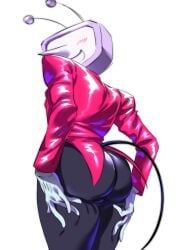 1boy antennae antennae_(anatomy) ass ass_focus ass_grab ass_support big_ass big_butt blush blushing_at_viewer crt curvy curvy_figure gloves grabbing_ass grabbing_own_ass looking_at_viewer looking_back male male_focus male_only meme_reference pointy_nose robot robot_boy smiling smiling_at_viewer tail tailcoat tenna_(deltarune) thick_ass thick_thighs tv tv_head voluptuous voluptuous_male
