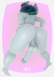 1futa 3d 3d_(artwork) 3d_animation animated anthro anthro_futa ass_focus ass_grab ass_shake ass_spread big_ass big_butt big_cock big_dick big_penis butt_focus butt_jiggle choker dick_swing dickgirl floppy_ears from_below from_below_view futanari hips kewa1234 league_of_legends riot_games shortstack solo_futa swinging_balls swinging_penis tagme thick_ass thick_butt thick_thighs thighs vex_(league_of_legends) video wide_hips