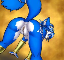 anus blue_fur breasts dr_comet female furry krystal nintendo pussy star_fox video_games